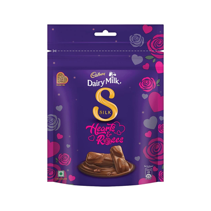 Cadbury Chocolate Dairy Milk Silk Hearts And Roses